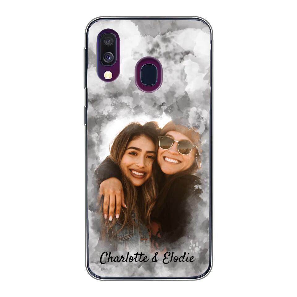 Jouw foto (stijl aquarel) - Gepersonaliseerd telefoonhoesje