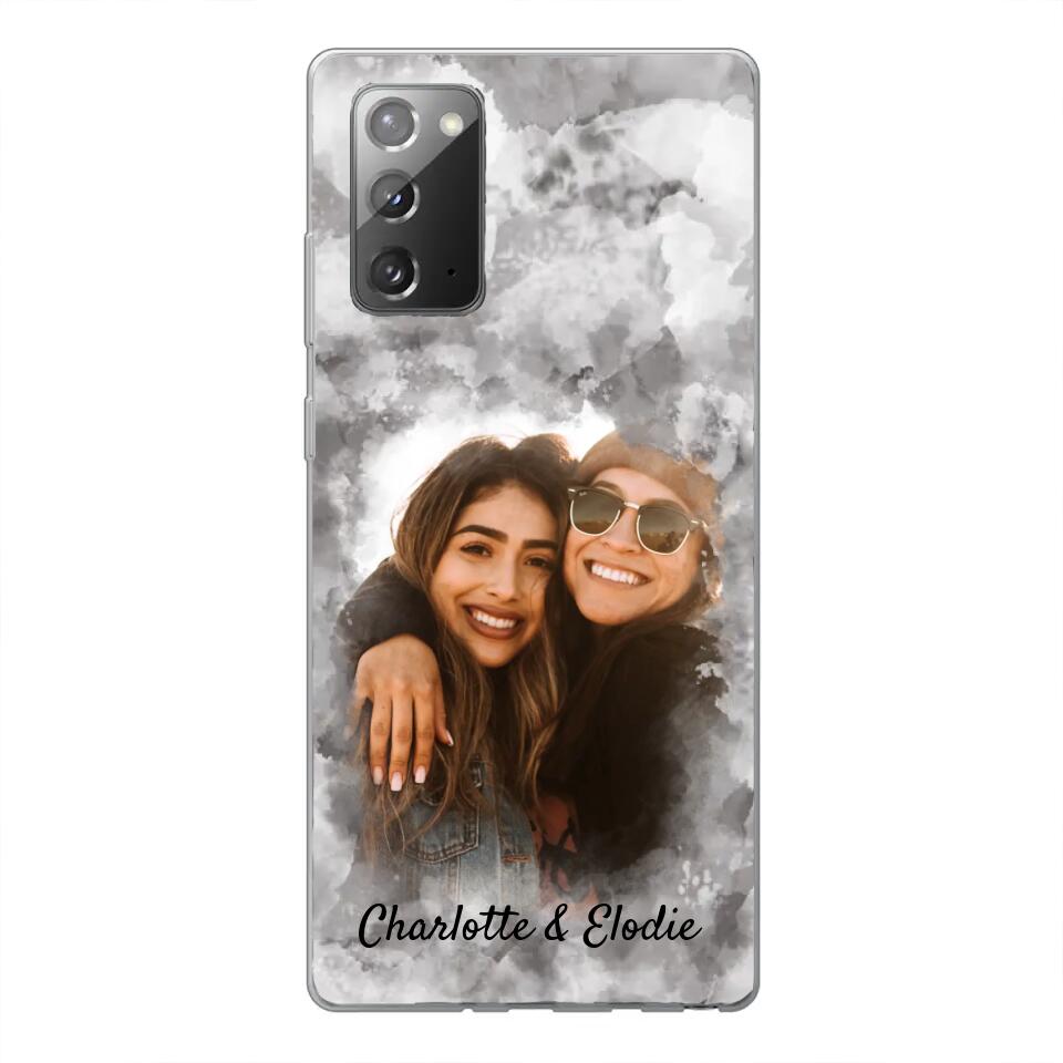 Jouw foto (stijl aquarel) - Gepersonaliseerd telefoonhoesje