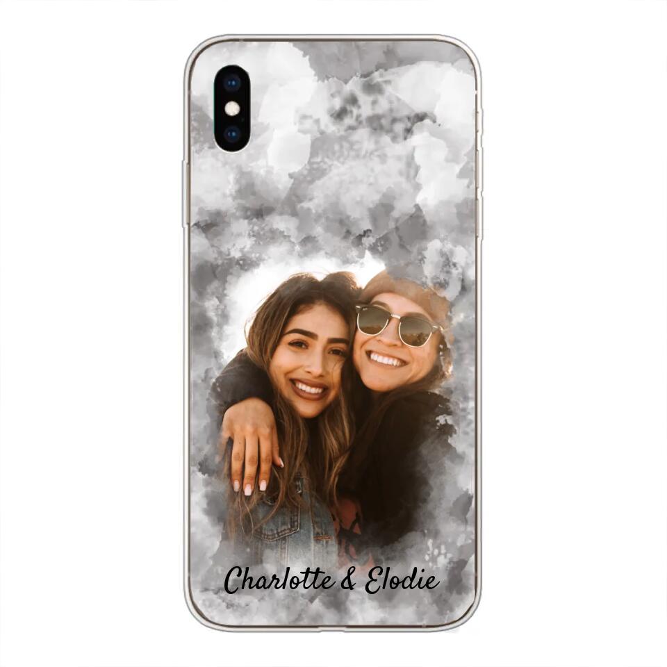 Jouw foto (stijl aquarel) - Gepersonaliseerd telefoonhoesje