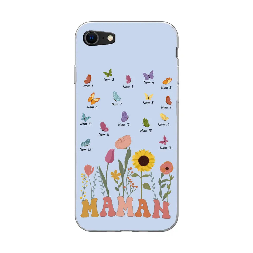 Prairie en papillons - Gepersonaliseerd telefoonhoesje