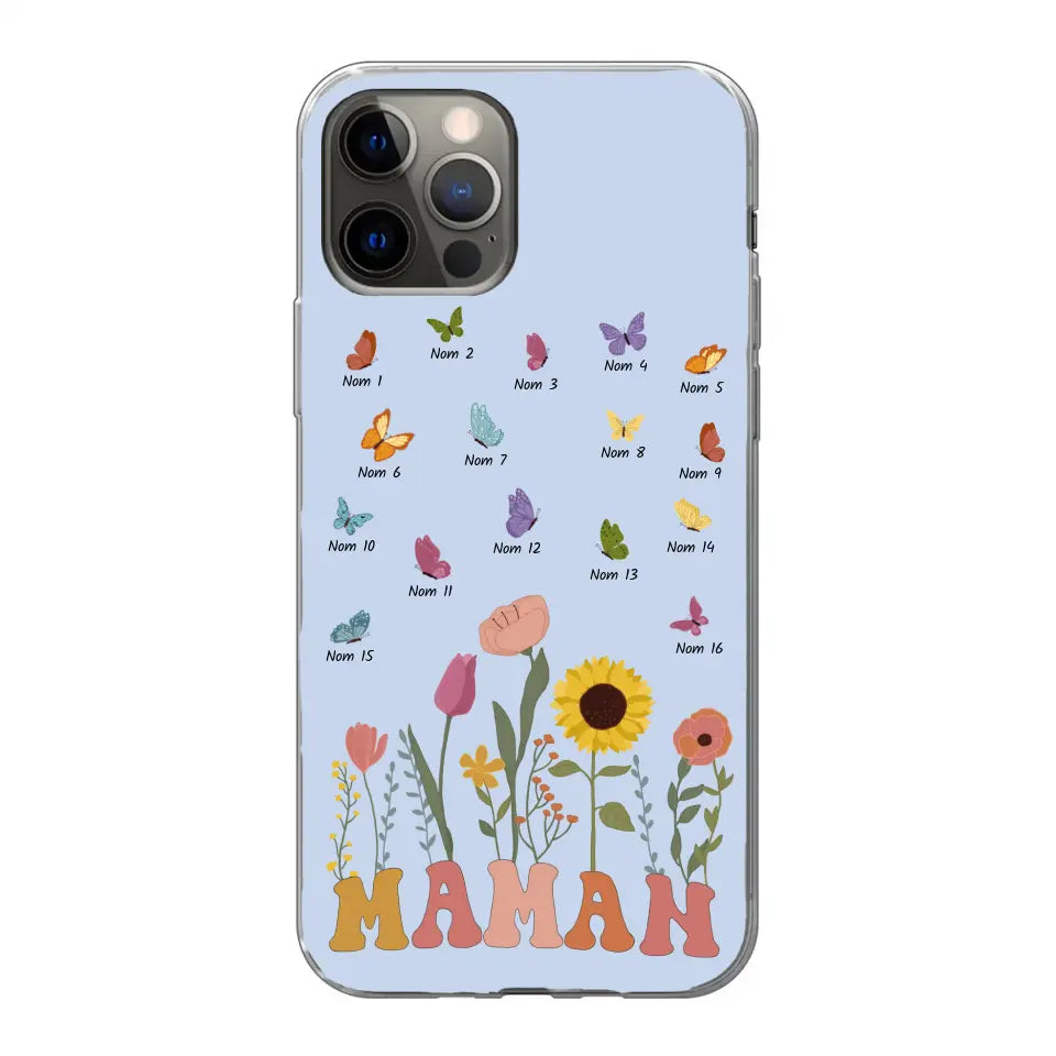 Prairie en papillons - Gepersonaliseerd telefoonhoesje