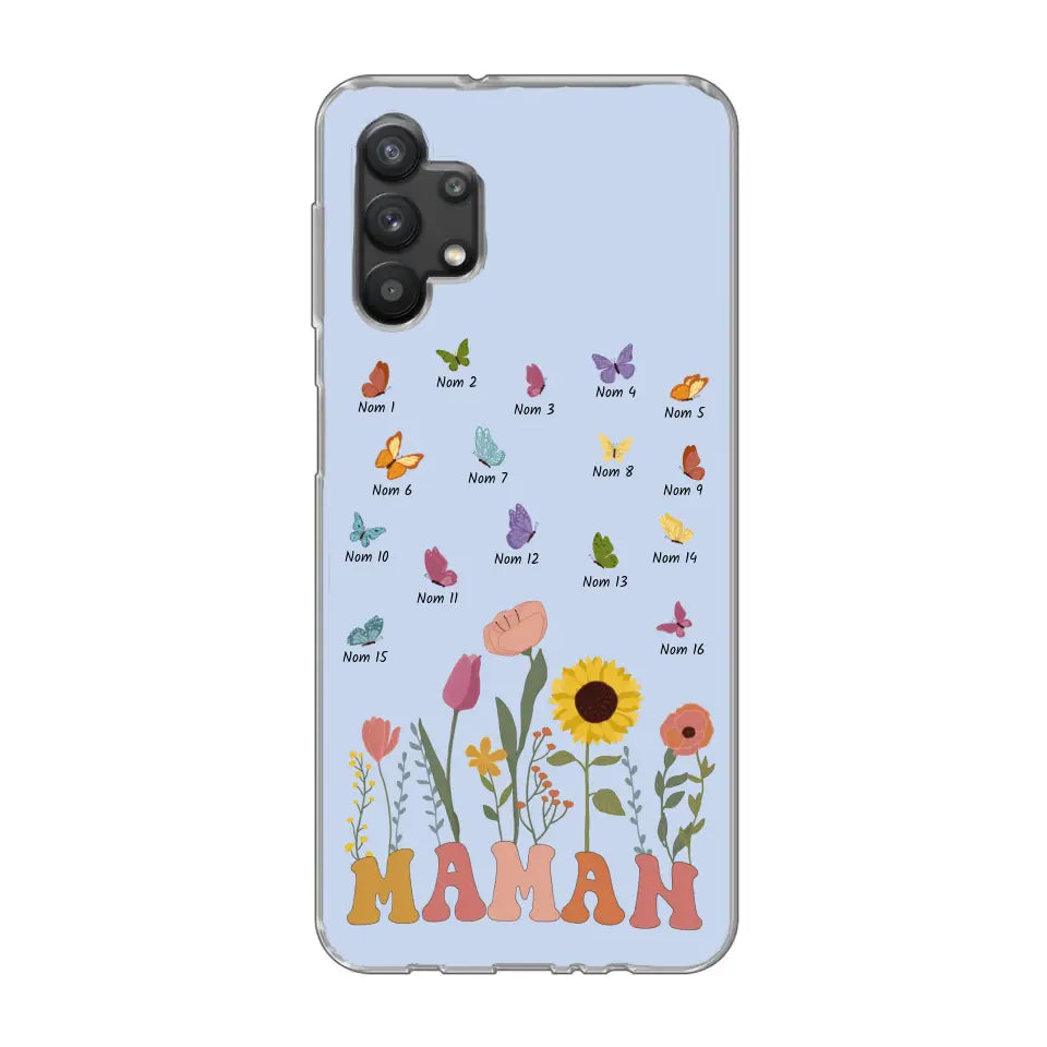 Prairie en papillons - Gepersonaliseerd telefoonhoesje