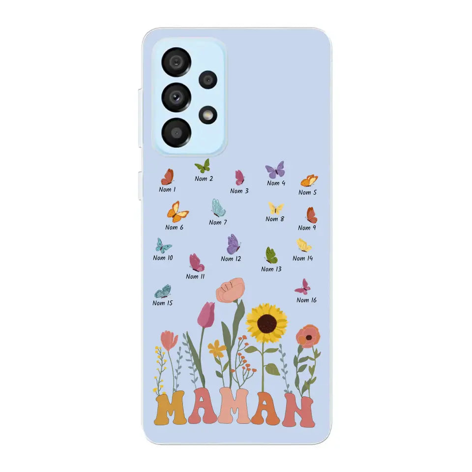 Prairie en papillons - Gepersonaliseerd telefoonhoesje