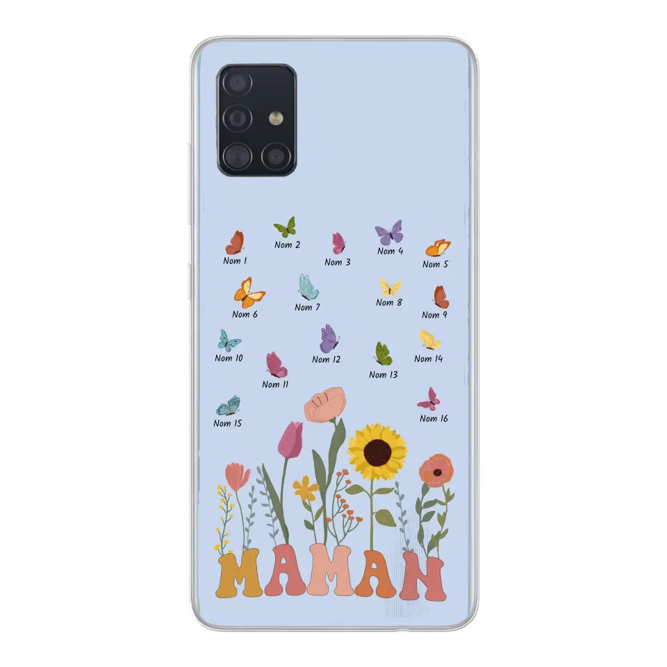 Prairie en papillons - Gepersonaliseerd telefoonhoesje