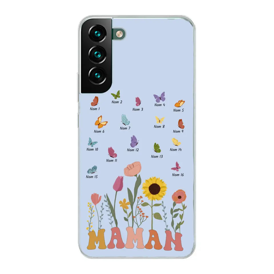 Prairie en papillons - Gepersonaliseerd telefoonhoesje