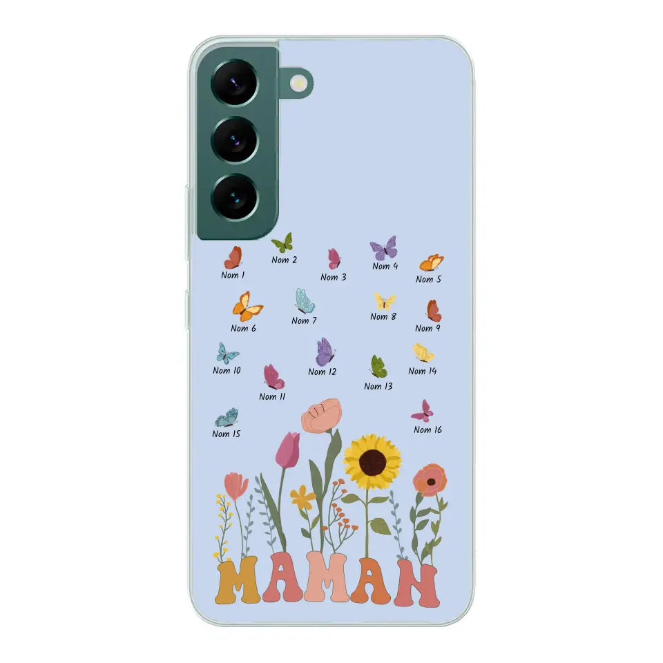 Prairie en papillons - Gepersonaliseerd telefoonhoesje