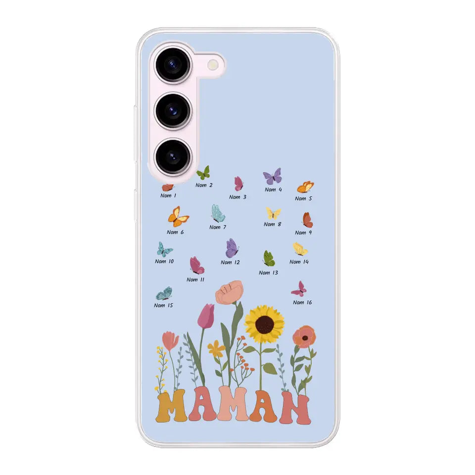 Prairie en papillons - Gepersonaliseerd telefoonhoesje