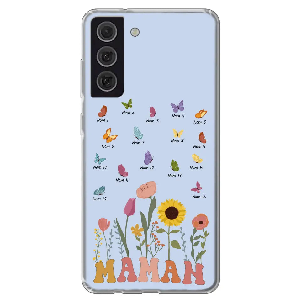 Prairie en papillons - Gepersonaliseerd telefoonhoesje