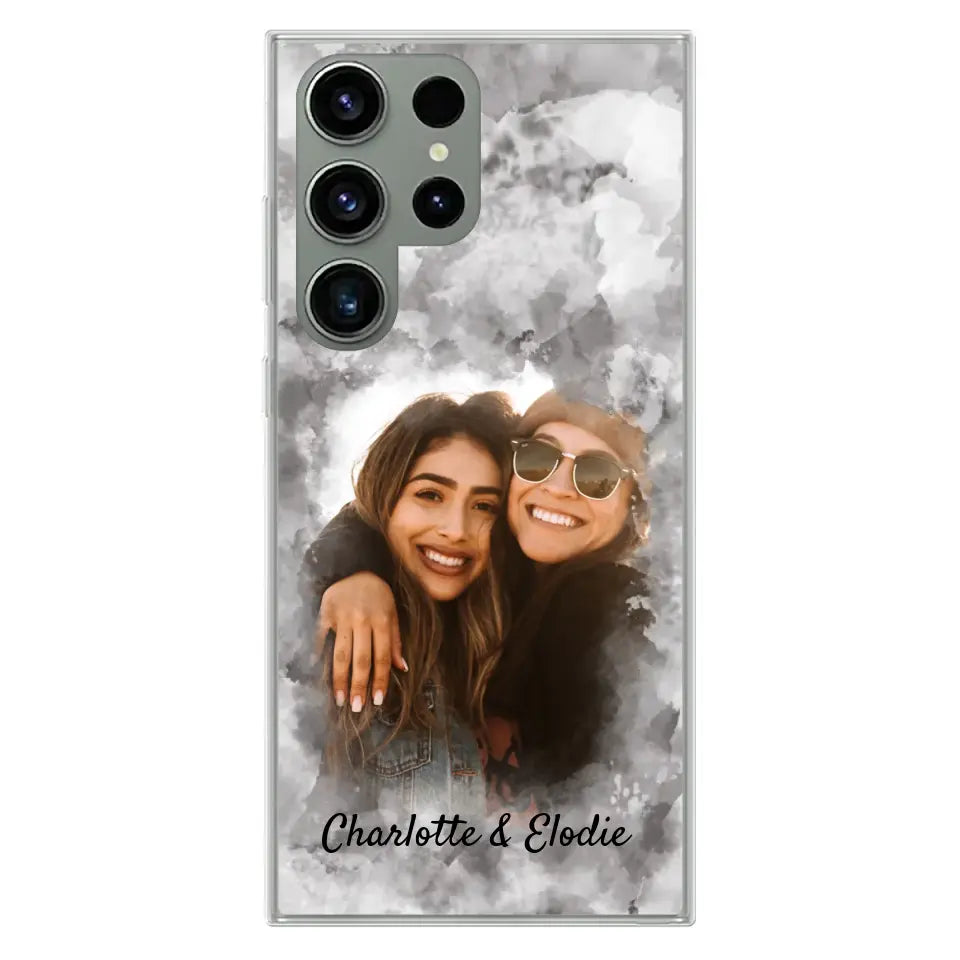 Jouw foto (stijl aquarel) - Gepersonaliseerd telefoonhoesje