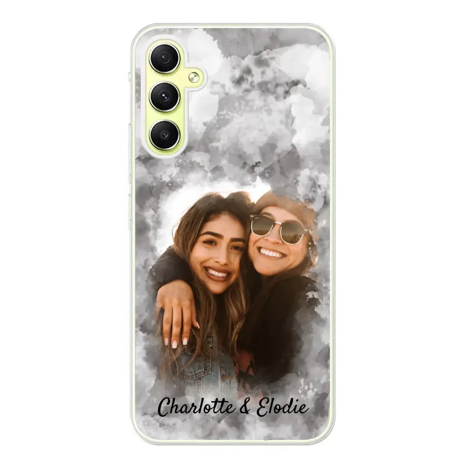 Jouw foto (stijl aquarel) - Gepersonaliseerd telefoonhoesje