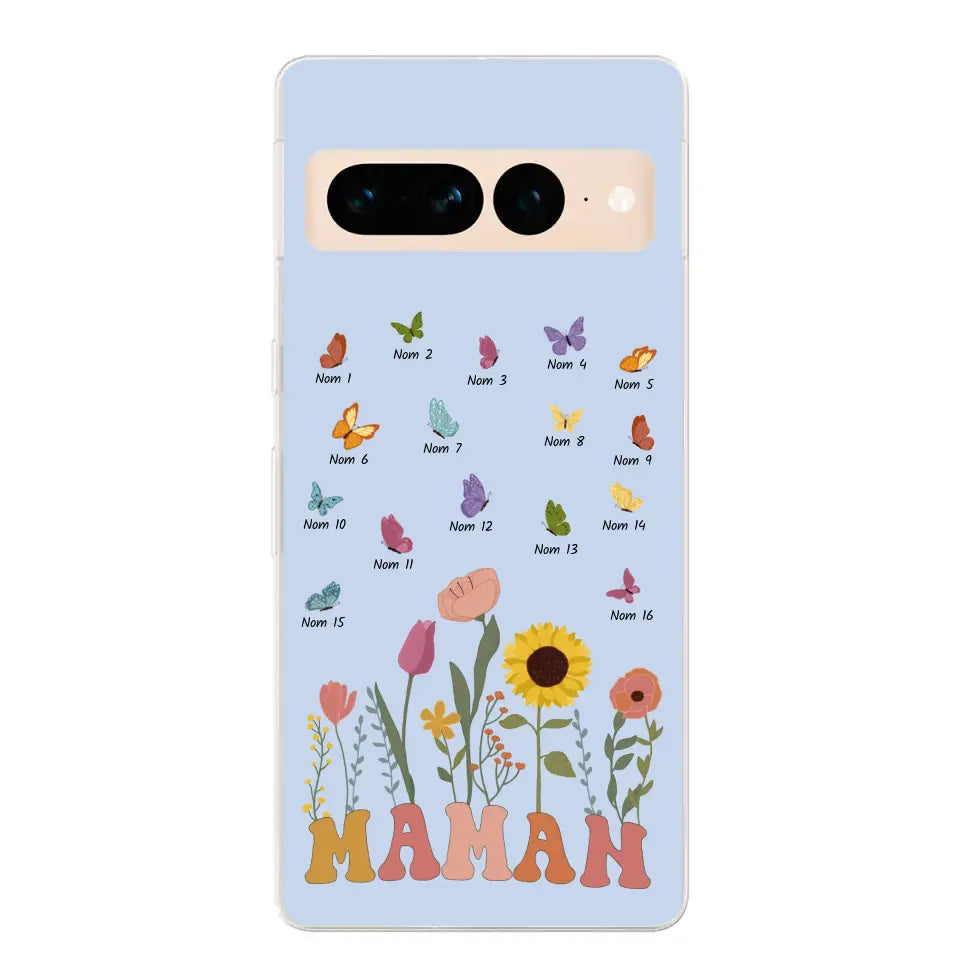 Prairie en papillons - Gepersonaliseerd telefoonhoesje