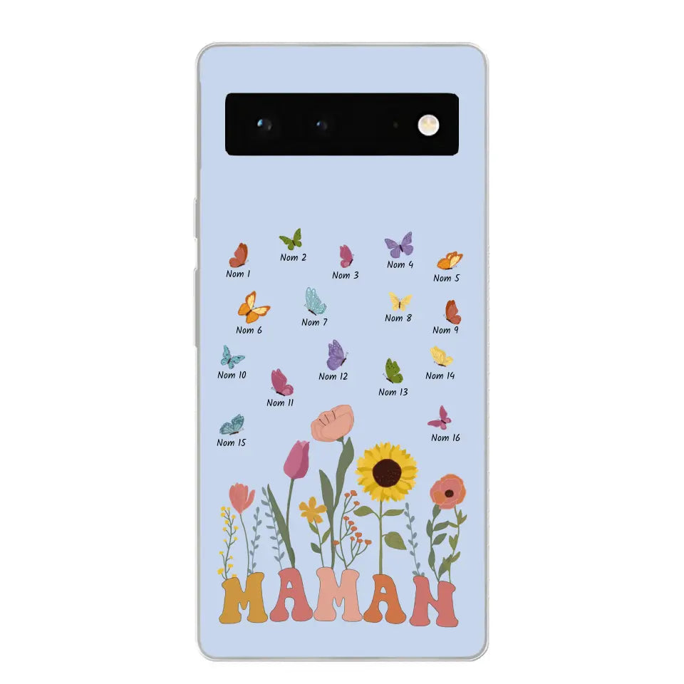 Prairie en papillons - Gepersonaliseerd telefoonhoesje