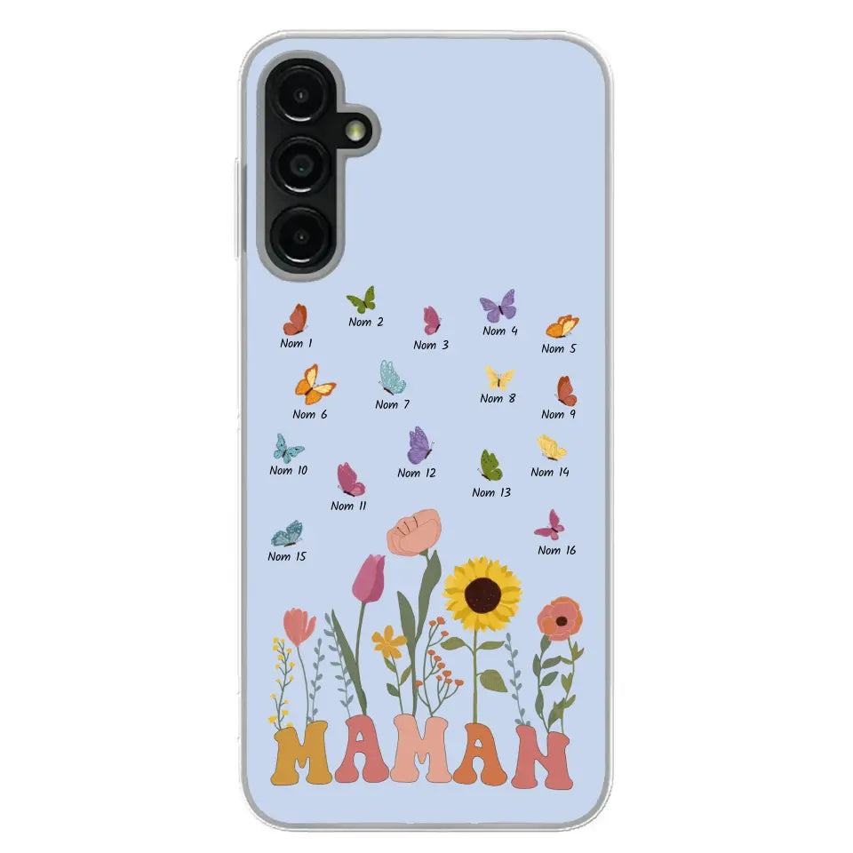 Prairie en papillons - Gepersonaliseerd telefoonhoesje