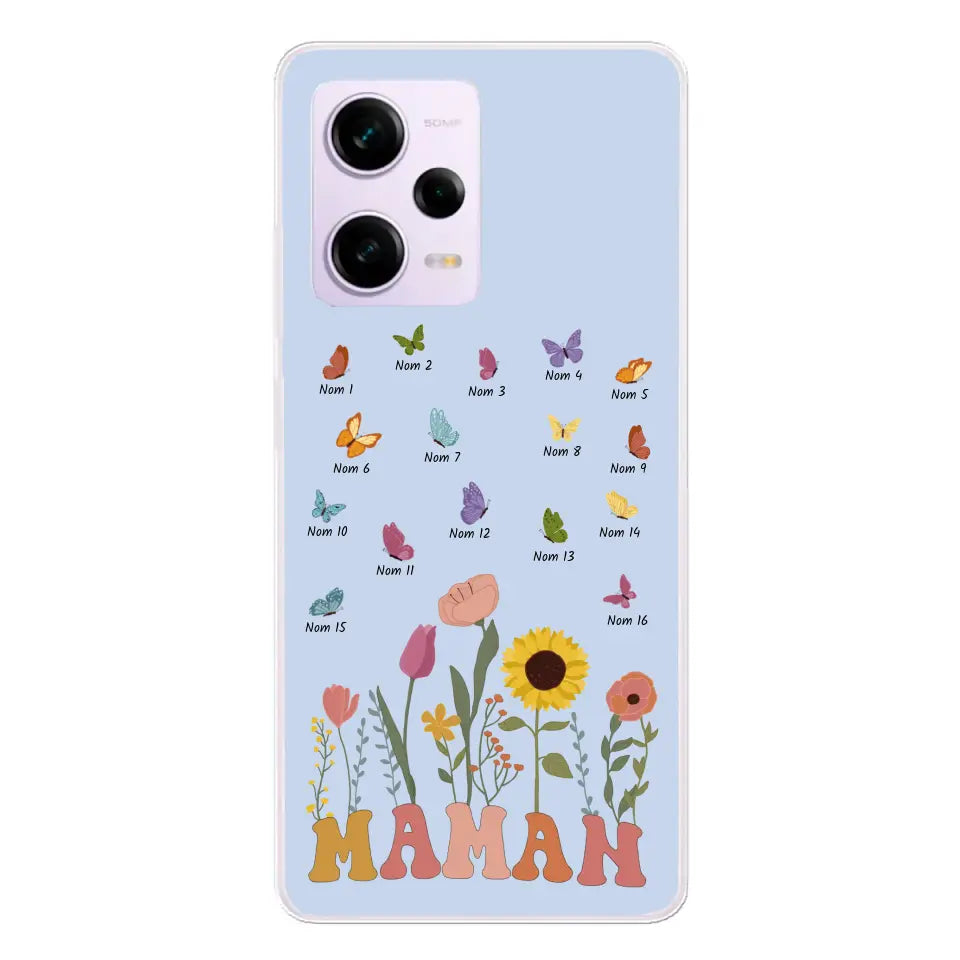 Prairie en papillons - Gepersonaliseerd telefoonhoesje
