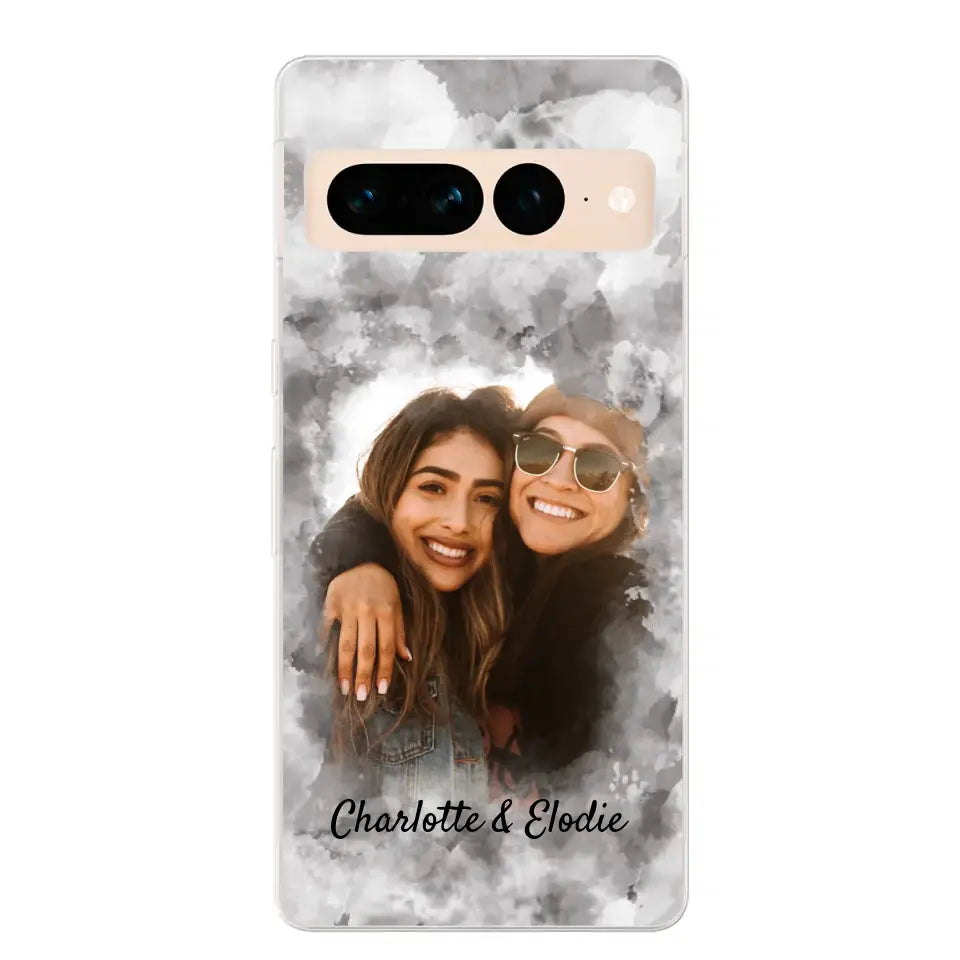 Jouw foto (stijl aquarel) - Gepersonaliseerd telefoonhoesje