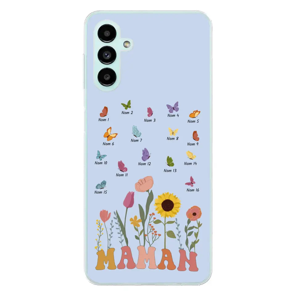 Prairie en papillons - Gepersonaliseerd telefoonhoesje