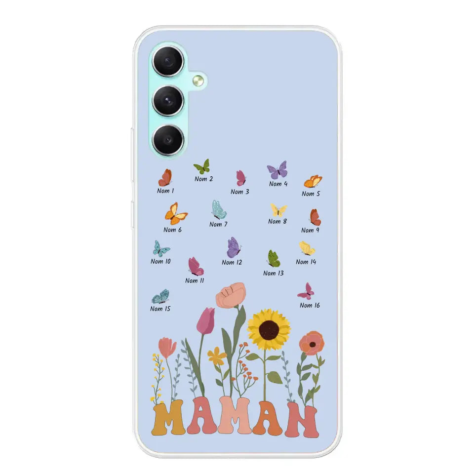 Prairie en papillons - Gepersonaliseerd telefoonhoesje