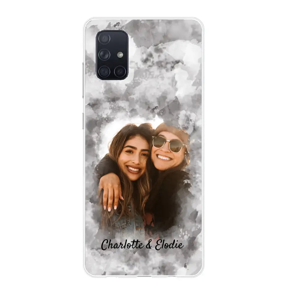 Jouw foto (stijl aquarel) - Gepersonaliseerd telefoonhoesje