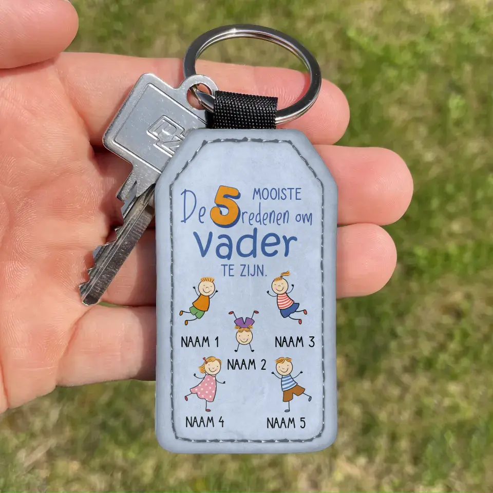 De mooiste redenen - Gepersonaliseerde sleutelhanger