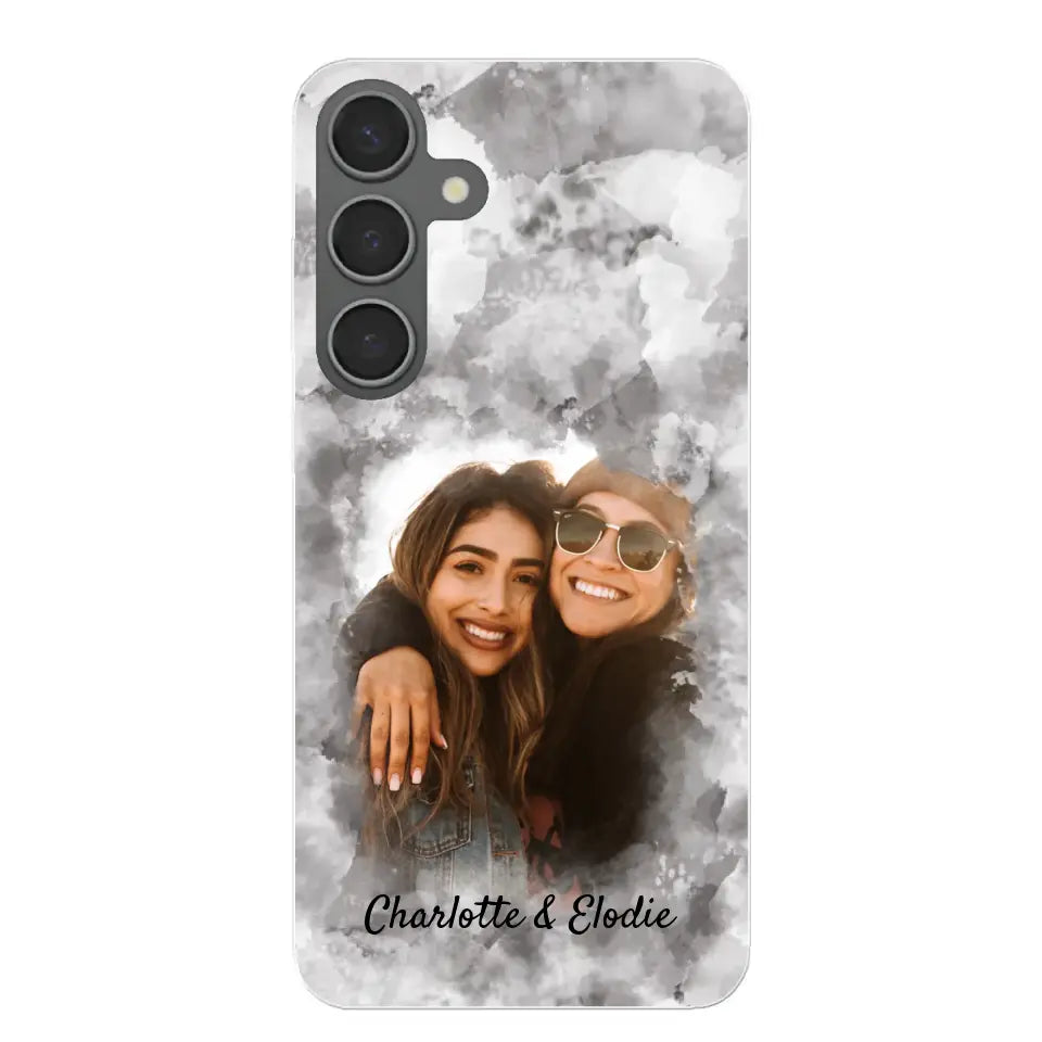 Jouw foto (stijl aquarel) - Gepersonaliseerd telefoonhoesje