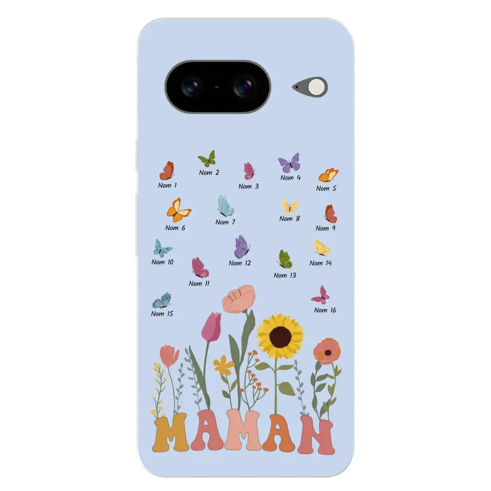 Prairie en papillons - Gepersonaliseerd telefoonhoesje