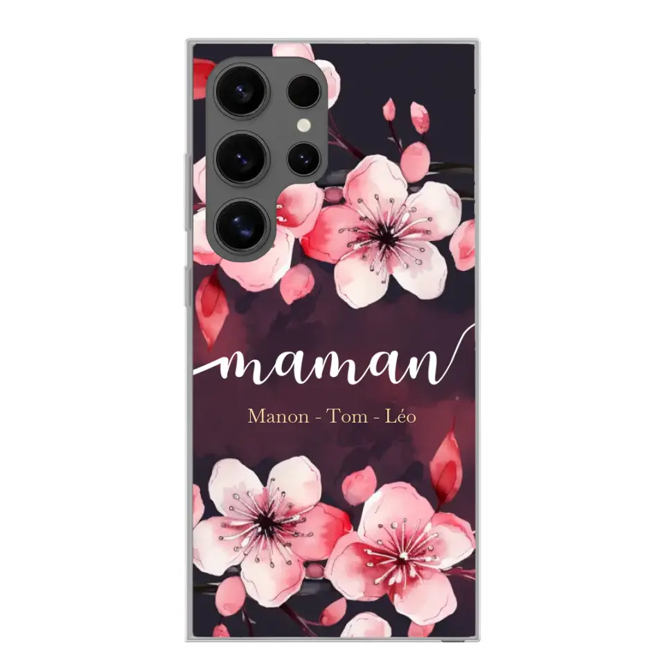Amour des fleurs - Telefoonhoesje gepersonaliseerd
