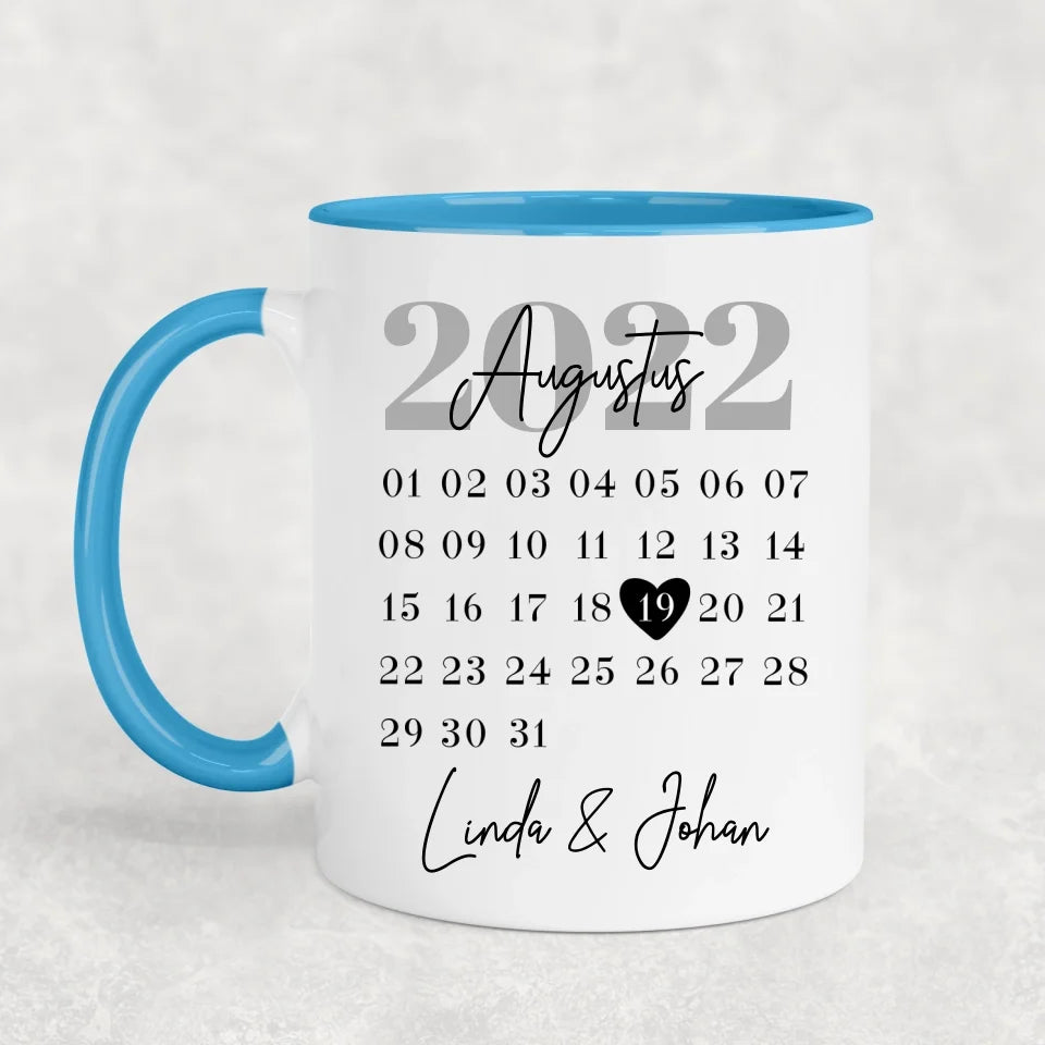 Ons jubileum - Gepersonaliseerde mok