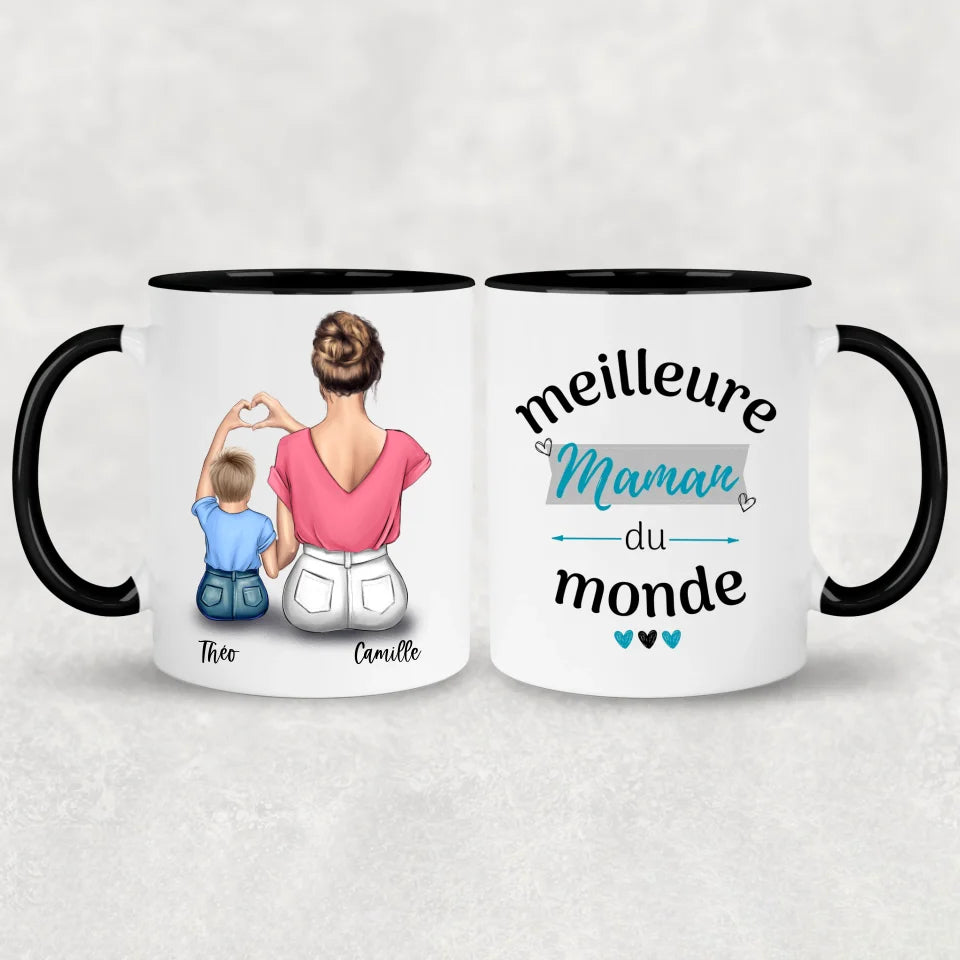Maman et fils - gepersonaliseerde mok