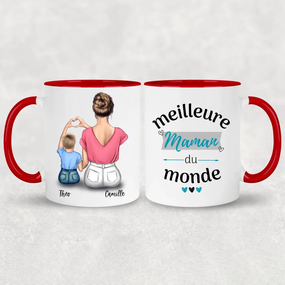 Maman et fils - gepersonaliseerde mok