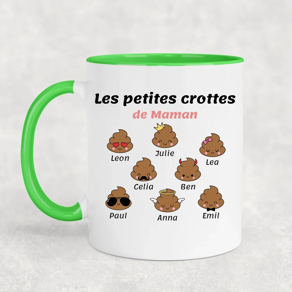 Les petites crottes de Maman - Mok gepersonaliseerd