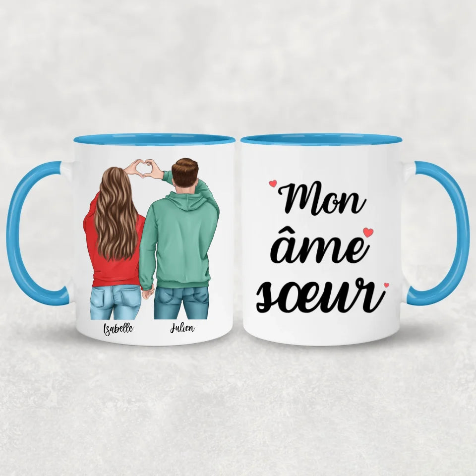 Koppel (Cœur) - Mok gepersonaliseerd