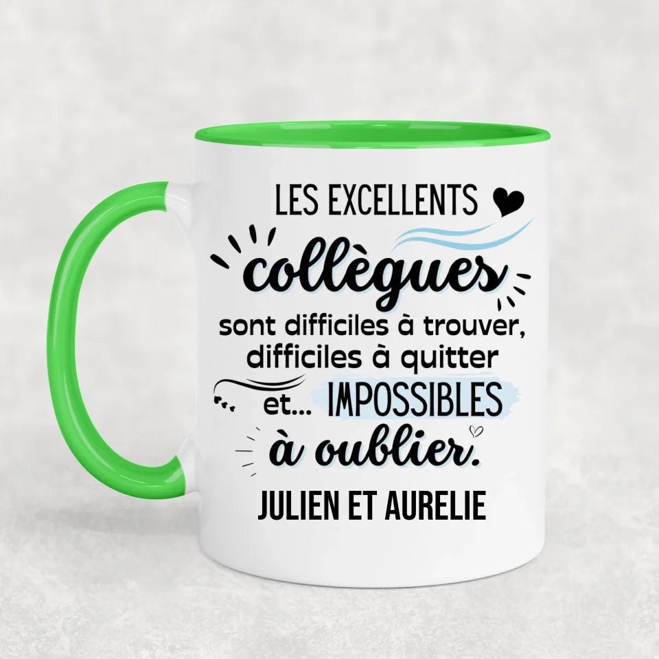 Les excellents collègues - Mok gepersonaliseerd