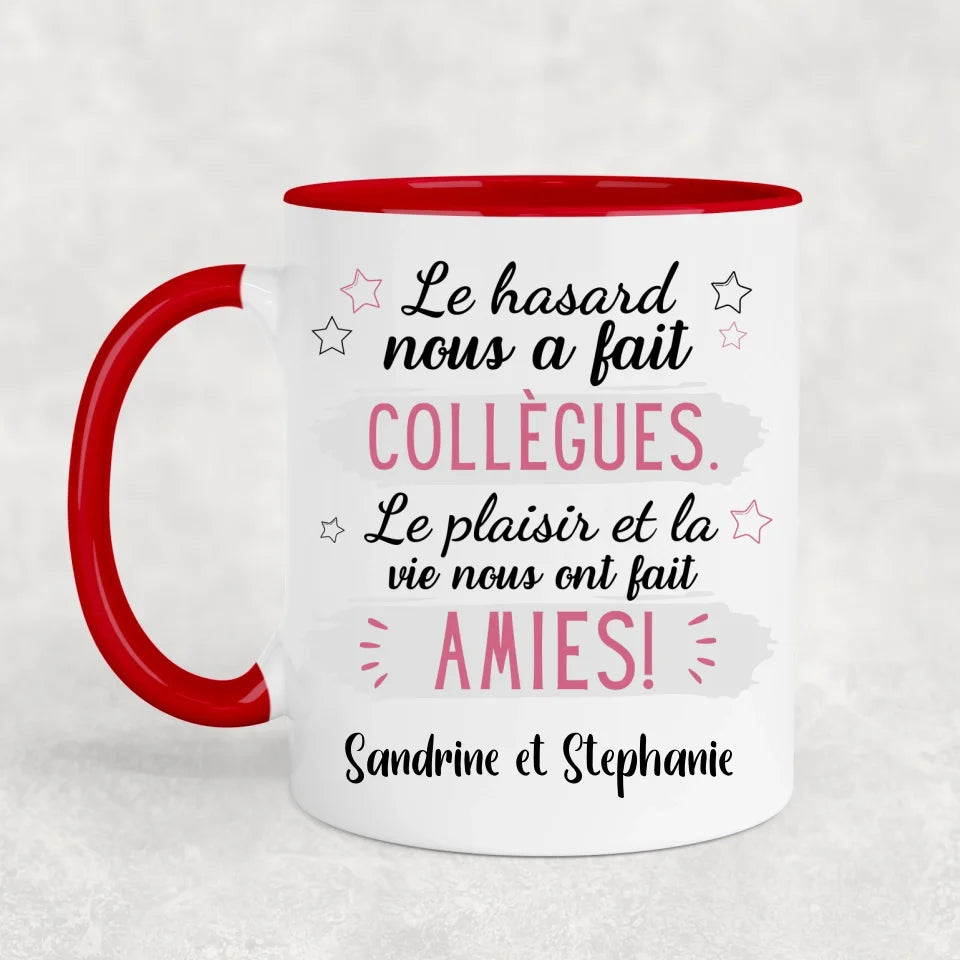 De collègues à amies - Mok gepersonaliseerd