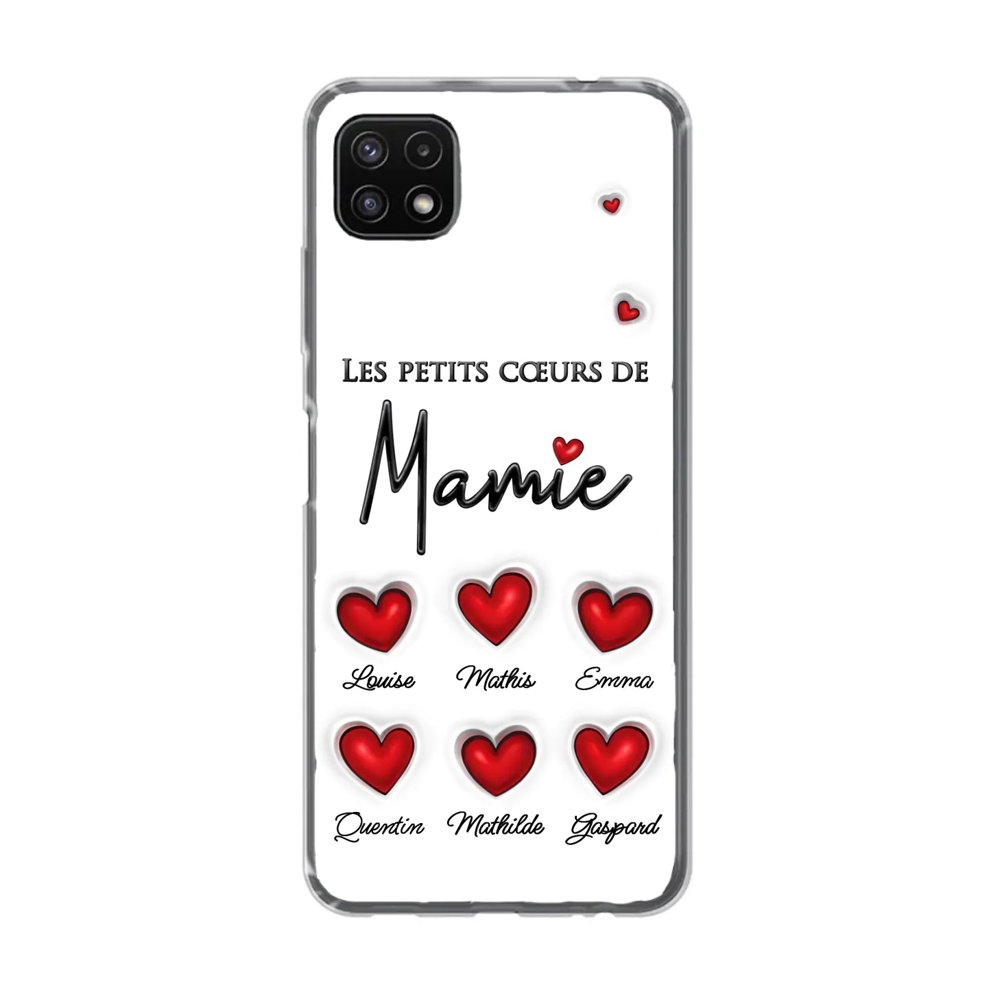 Les petits cœurs - Telefoonhoesje gepersonaliseerd