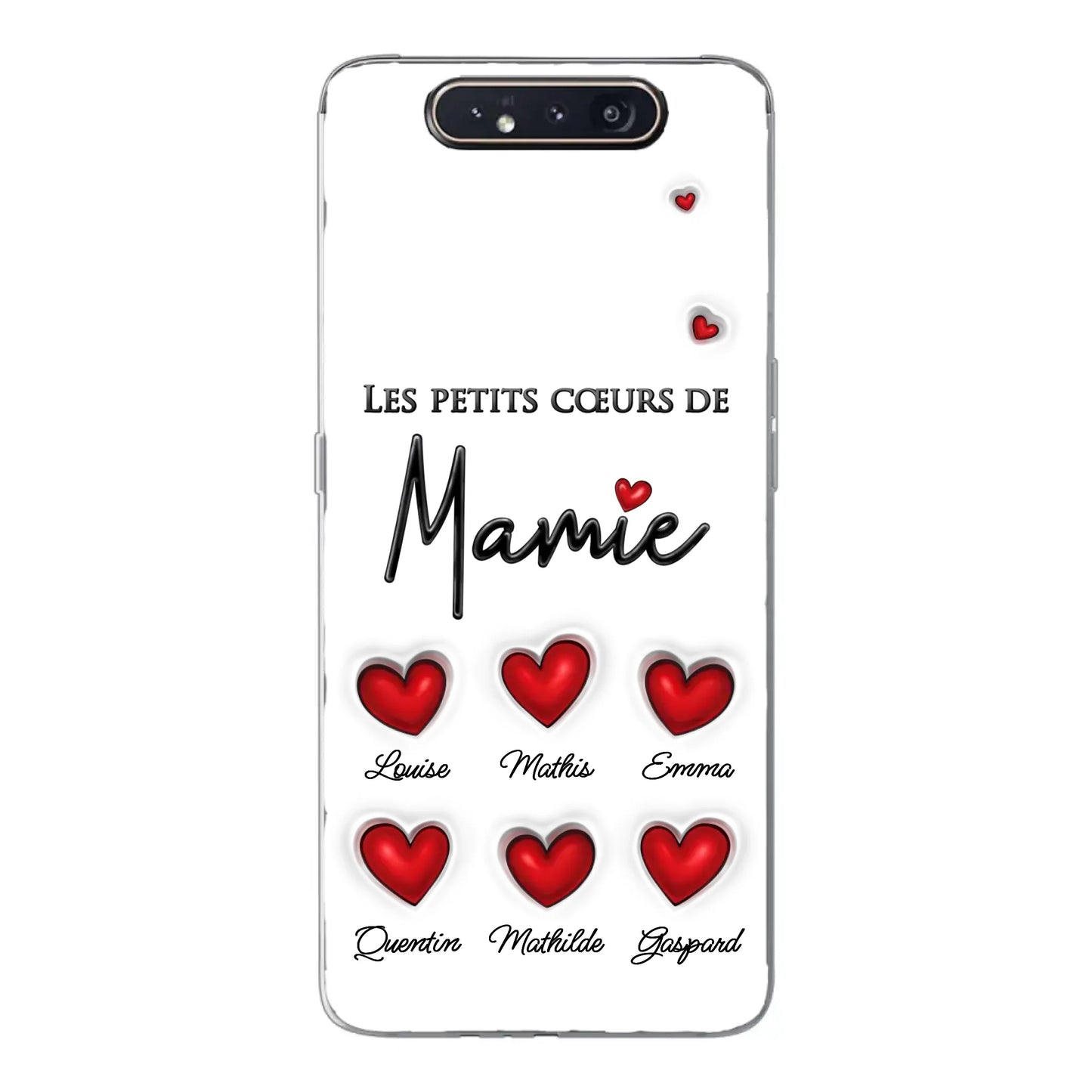 Les petits cœurs - Telefoonhoesje gepersonaliseerd