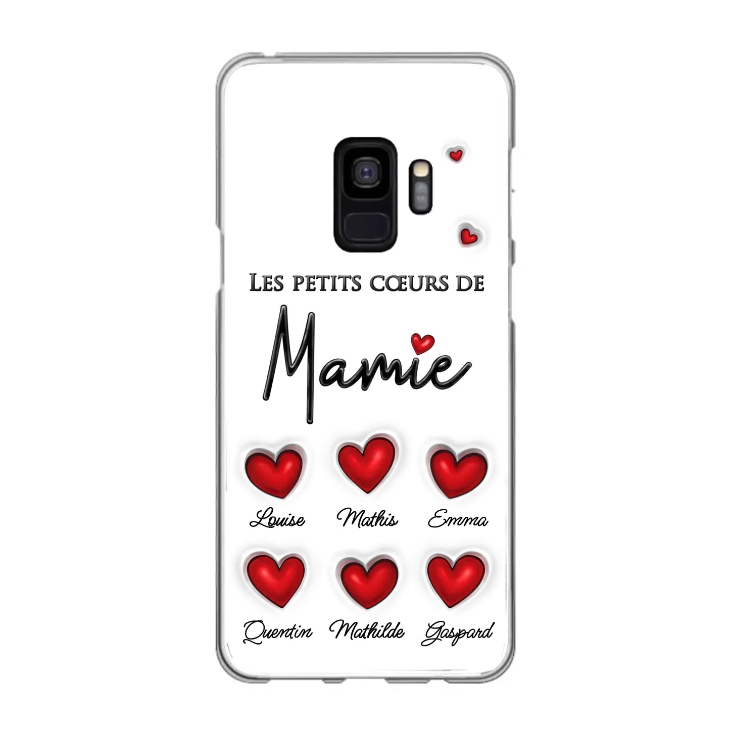 Les petits cœurs - Telefoonhoesje gepersonaliseerd
