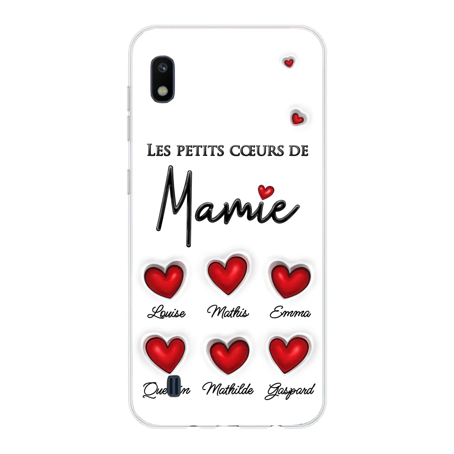 Les petits cœurs - Telefoonhoesje gepersonaliseerd