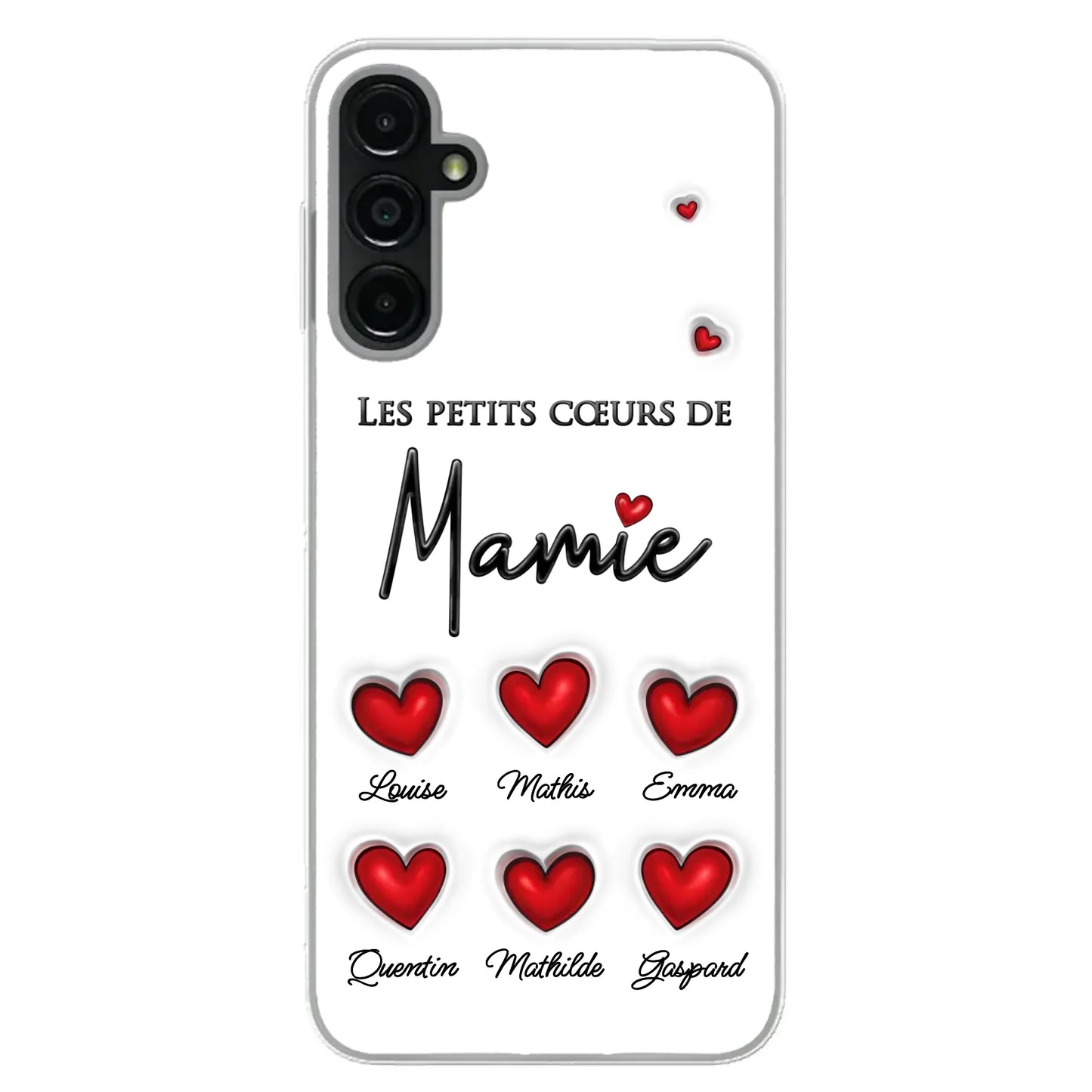 Les petits cœurs - Telefoonhoesje gepersonaliseerd