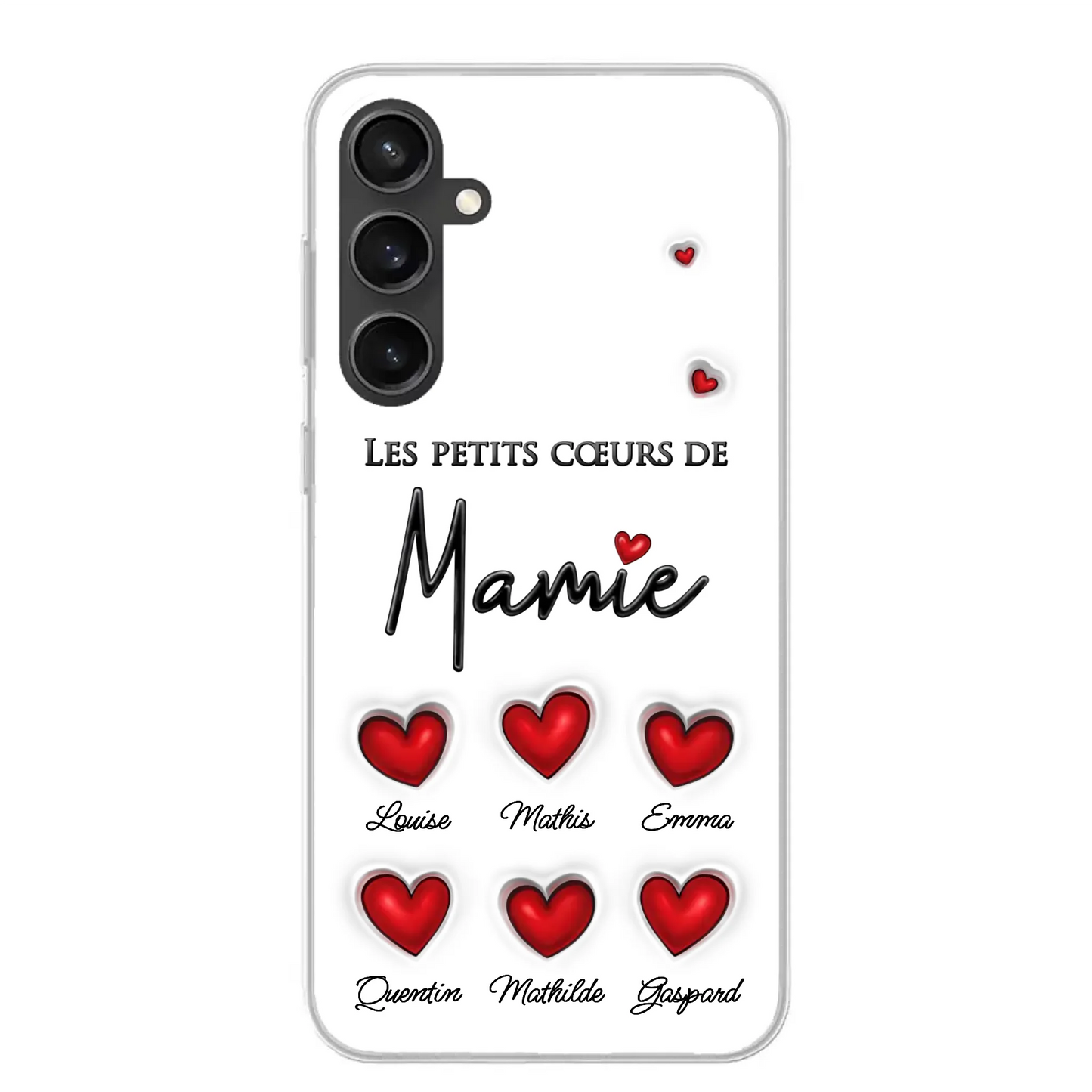 Les petits cœurs - Telefoonhoesje gepersonaliseerd