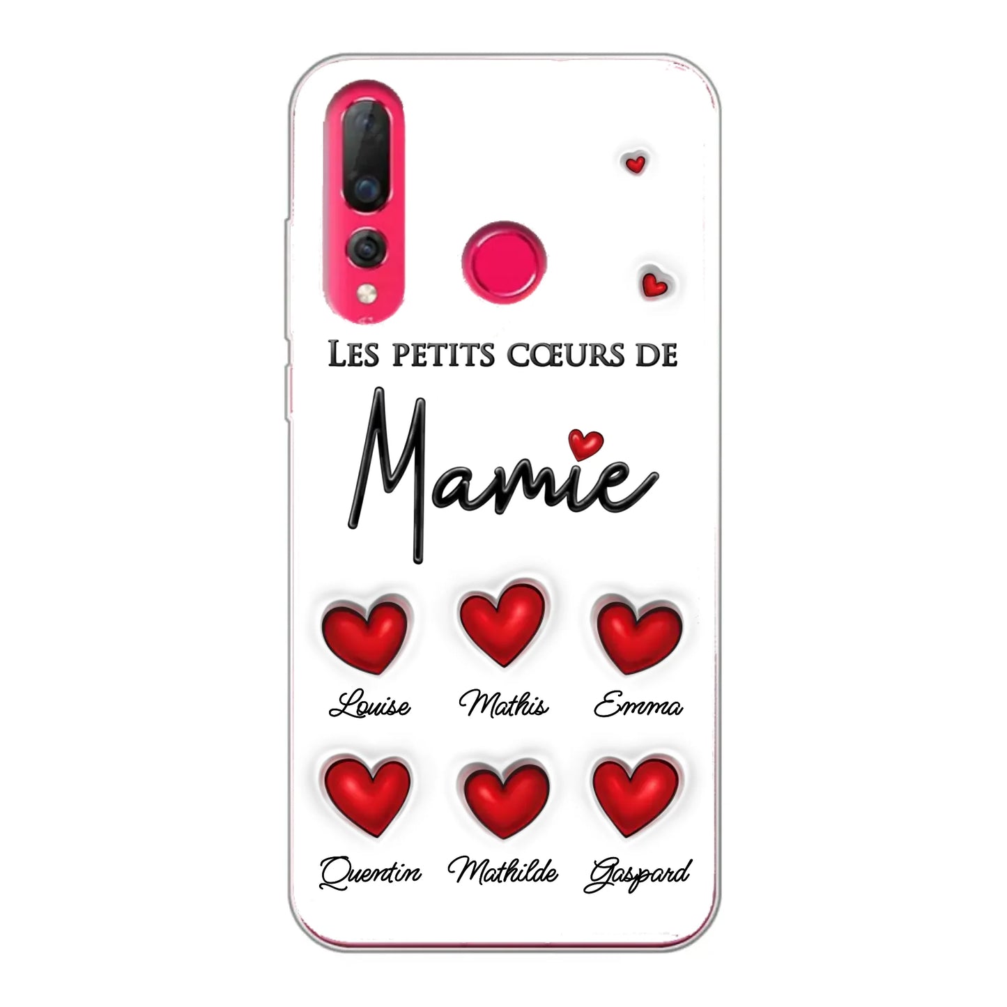 Les petits cœurs - Telefoonhoesje gepersonaliseerd