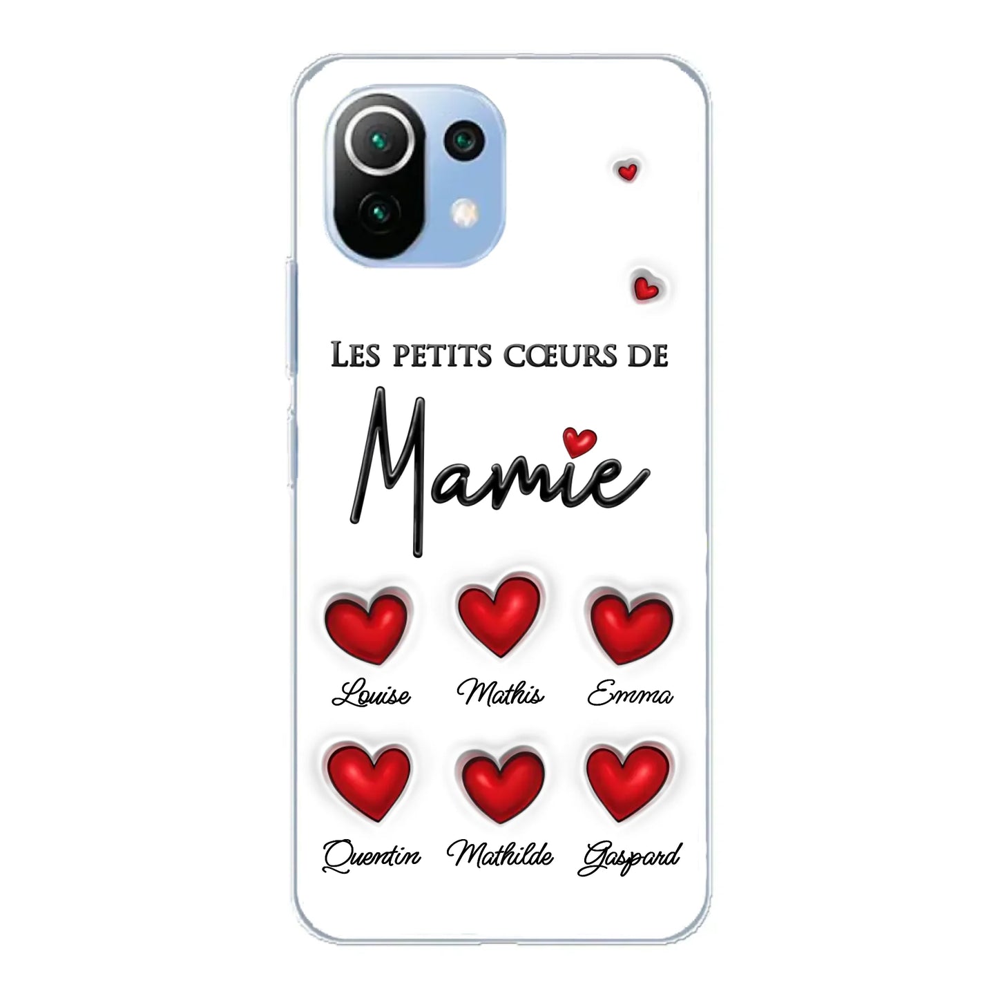 Les petits cœurs - Telefoonhoesje gepersonaliseerd