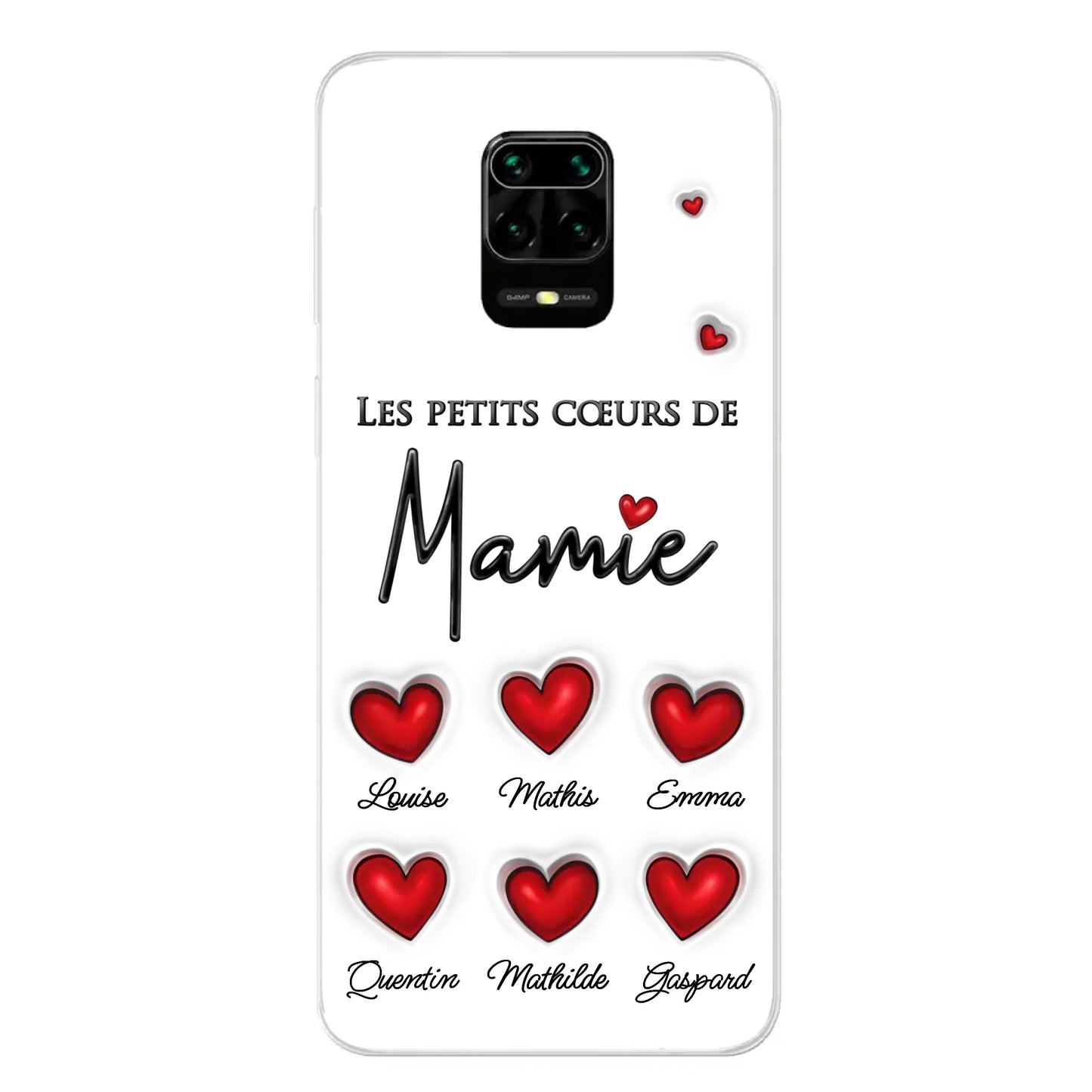 Les petits cœurs - Telefoonhoesje gepersonaliseerd