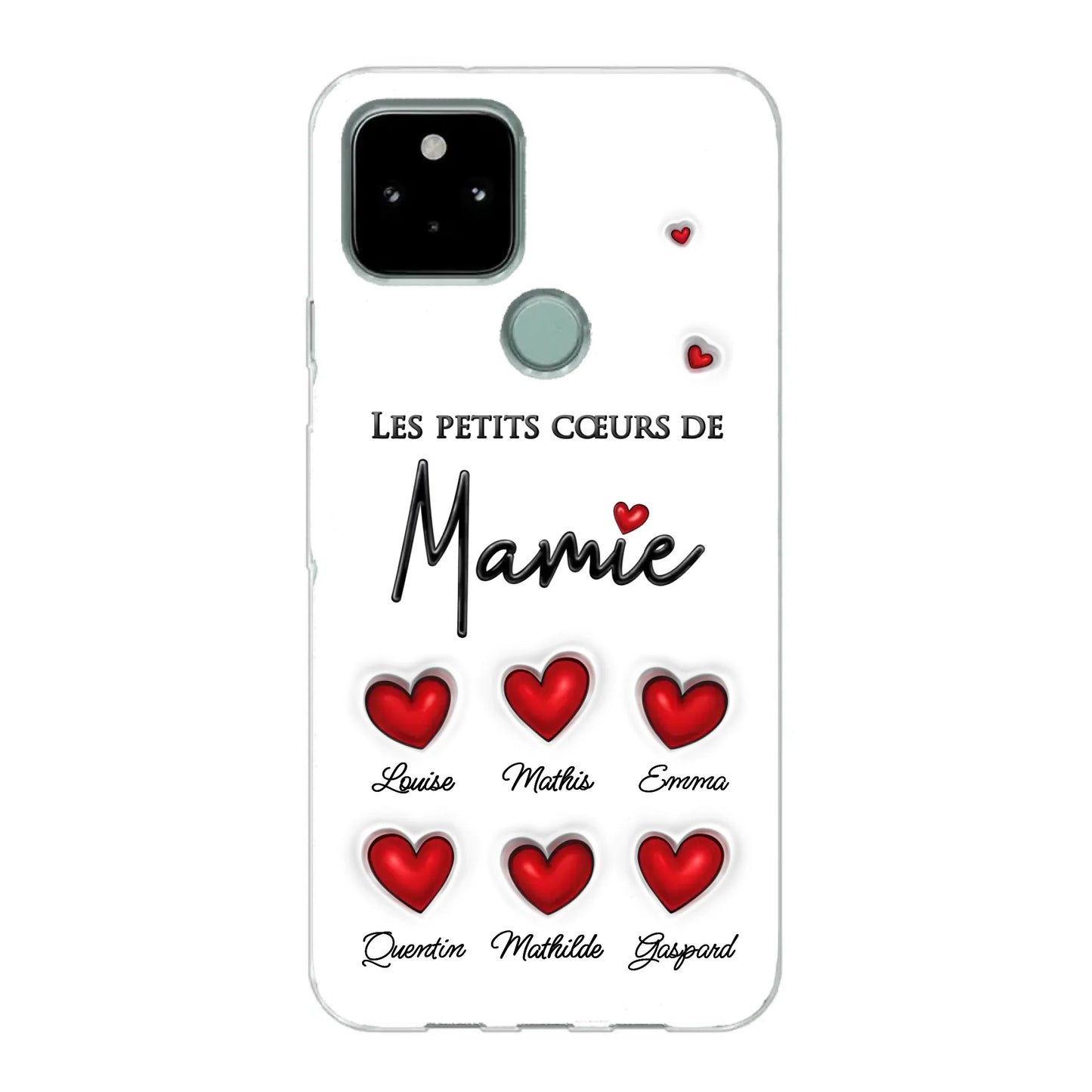 Les petits cœurs - Telefoonhoesje gepersonaliseerd