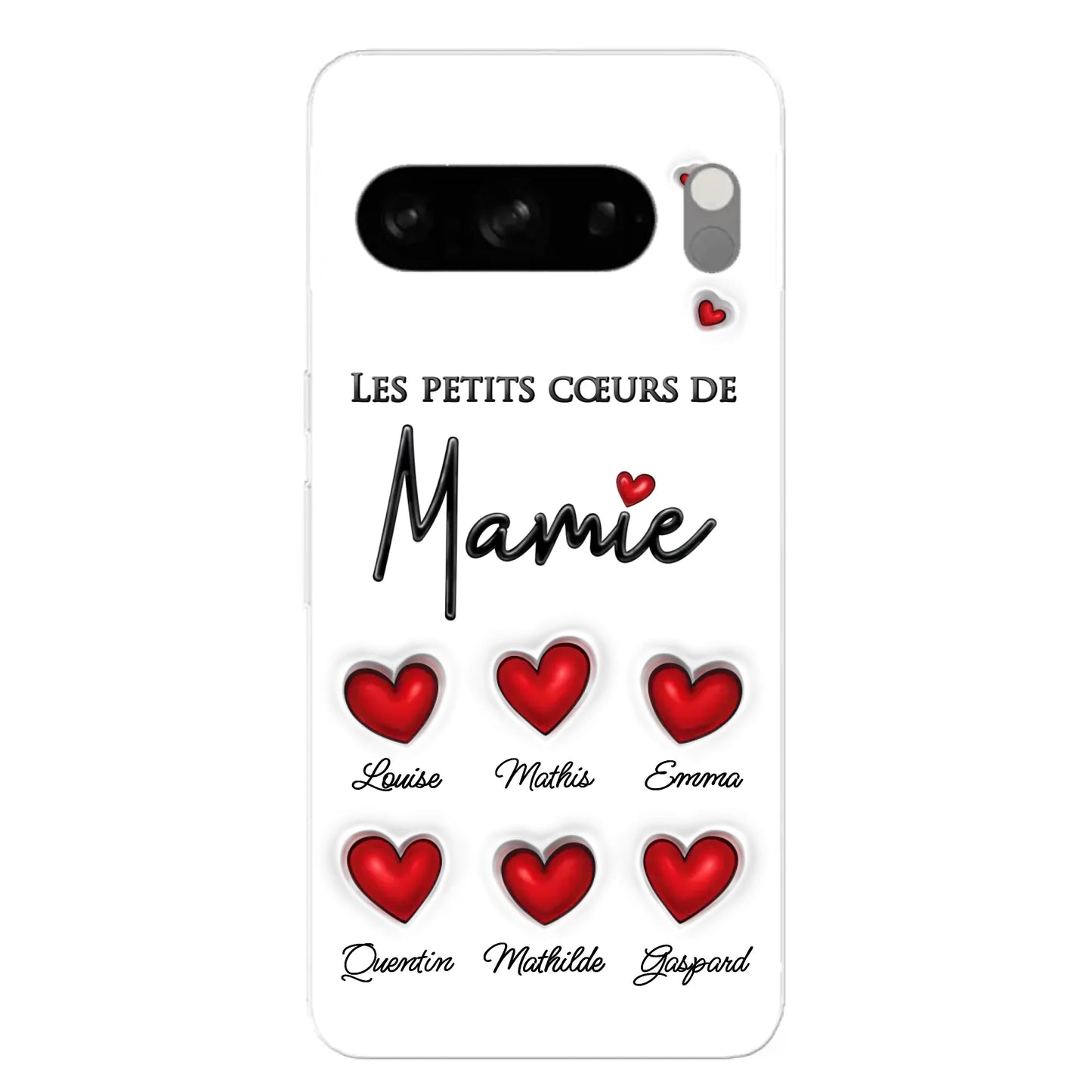 Les petits cœurs - Telefoonhoesje gepersonaliseerd