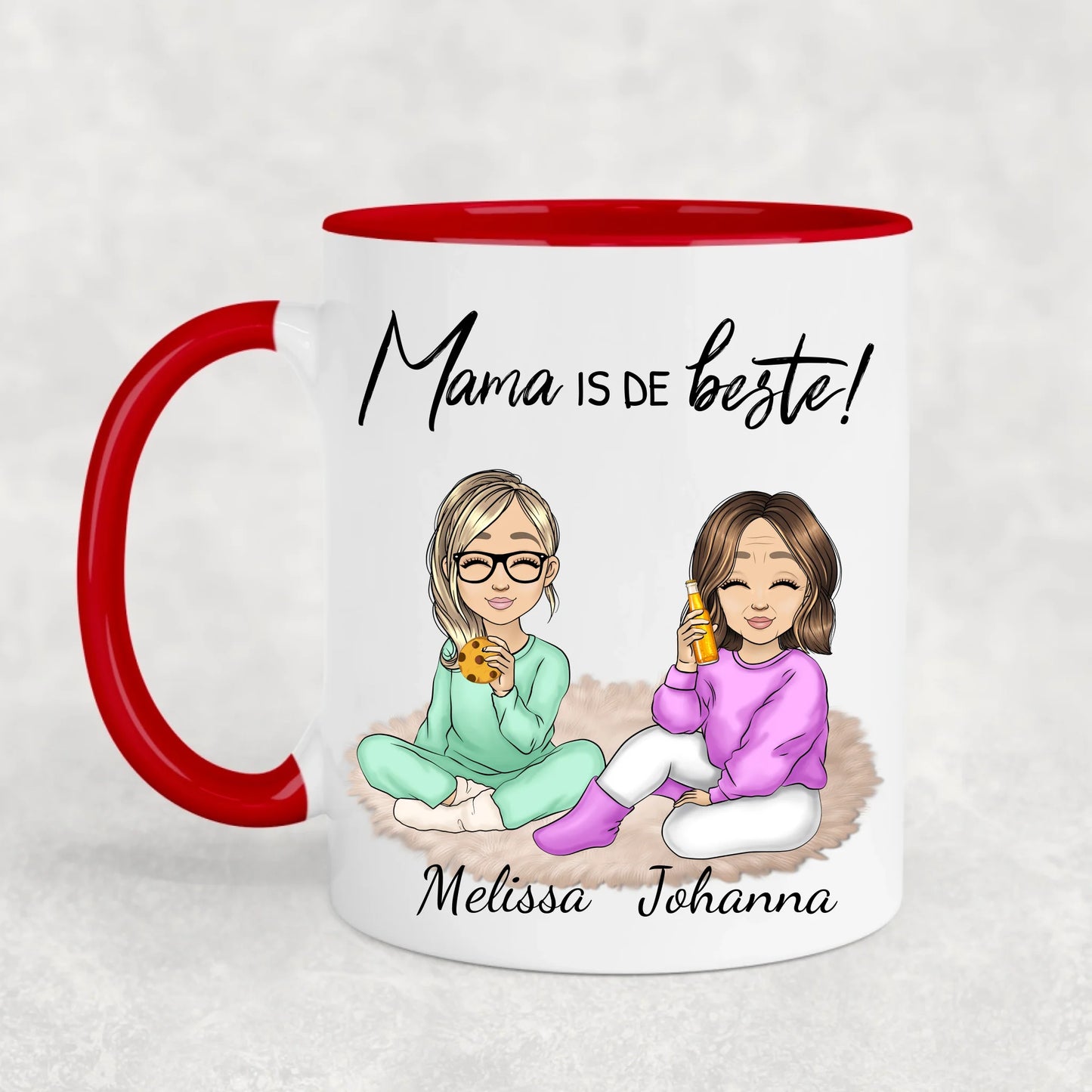 Mama is er altijd - Gepersonaliseerde mok