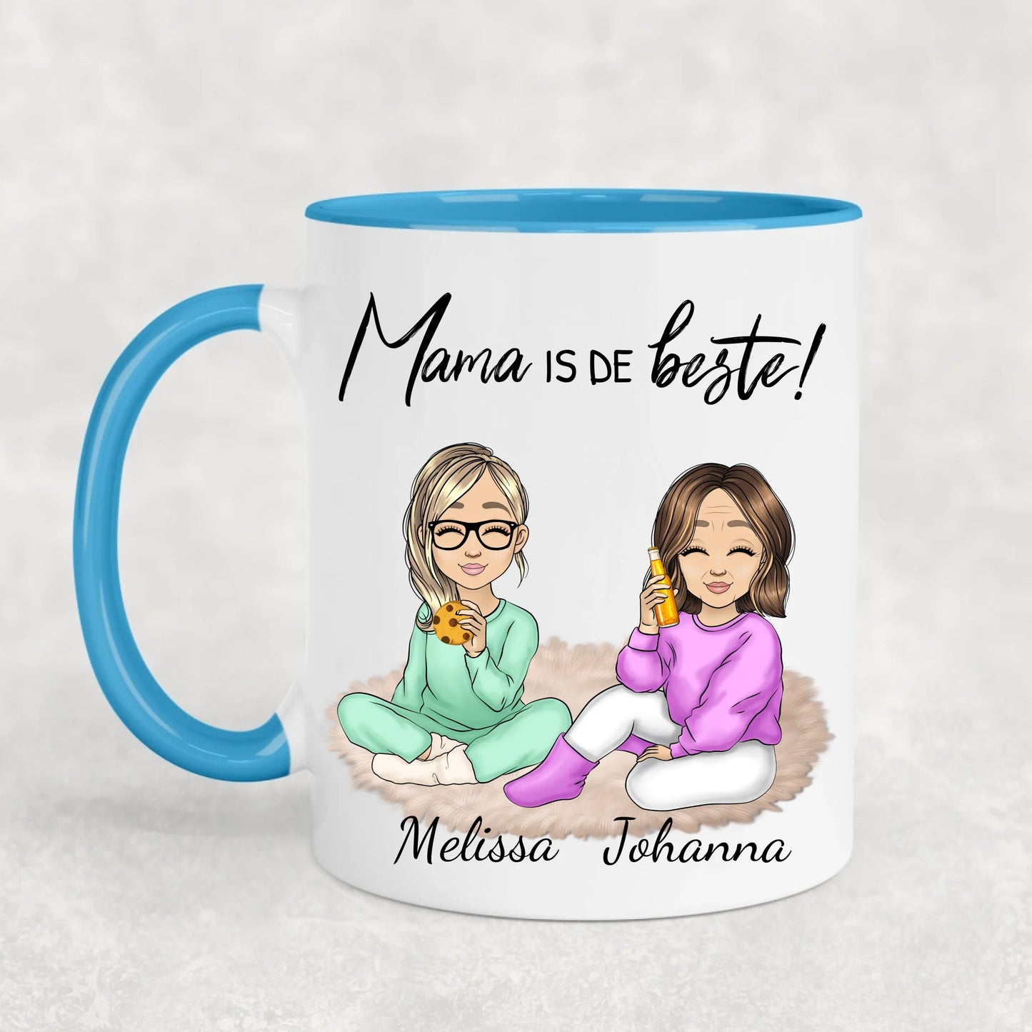 Mama is er altijd - Gepersonaliseerde mok
