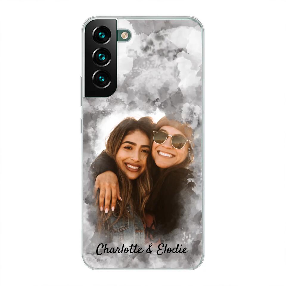 Jouw foto (stijl aquarel) - Gepersonaliseerd telefoonhoesje
