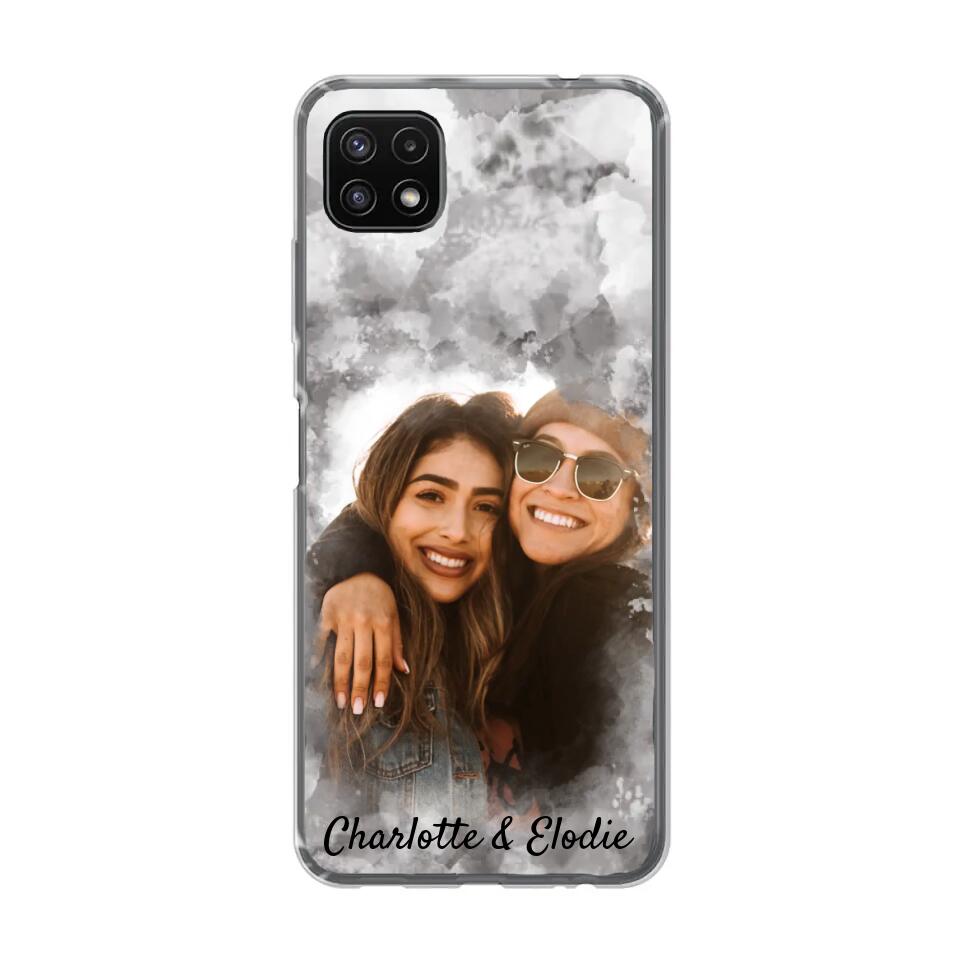 Jouw foto (stijl aquarel) - Gepersonaliseerd telefoonhoesje