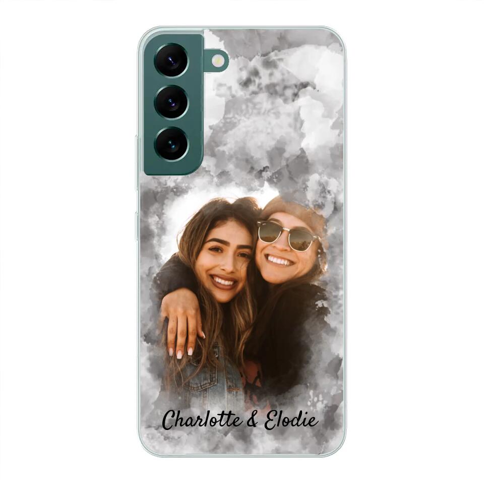 Jouw foto (stijl aquarel) - Gepersonaliseerd telefoonhoesje