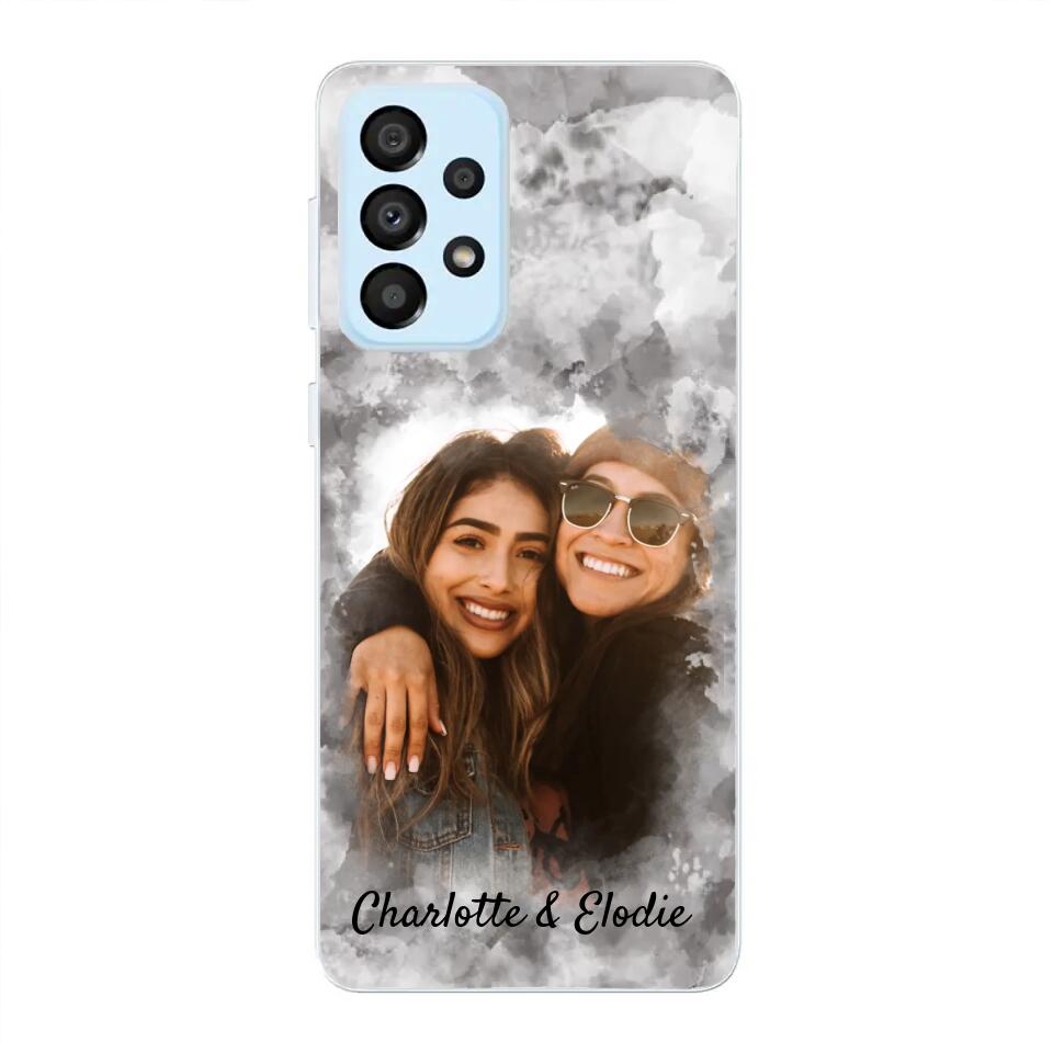 Jouw foto (stijl aquarel) - Gepersonaliseerd telefoonhoesje